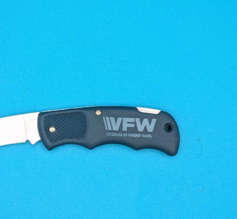 Cutco 1886 Plain Edge Blade USA Lockback Knife! Blue Handle!