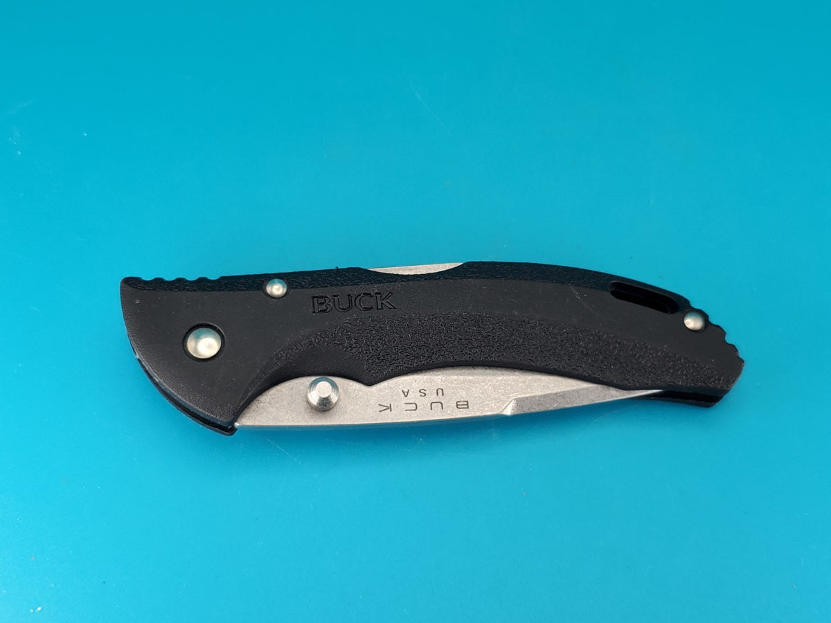 Buck USA 285 Black Lockback Folding Pocket Knife!