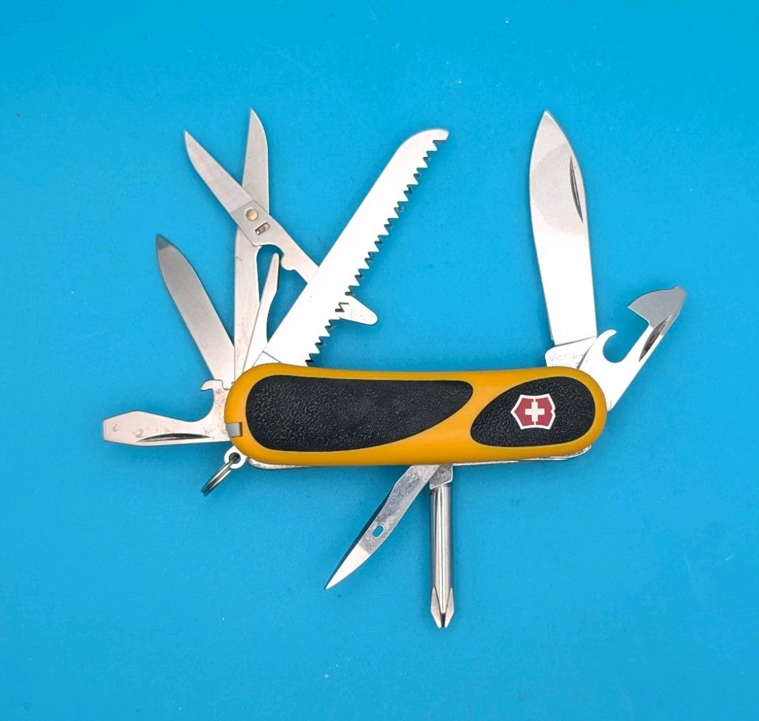 Victorinox EvoGrip S18 Yellow & Black Swiss Army Knife Multi Tool