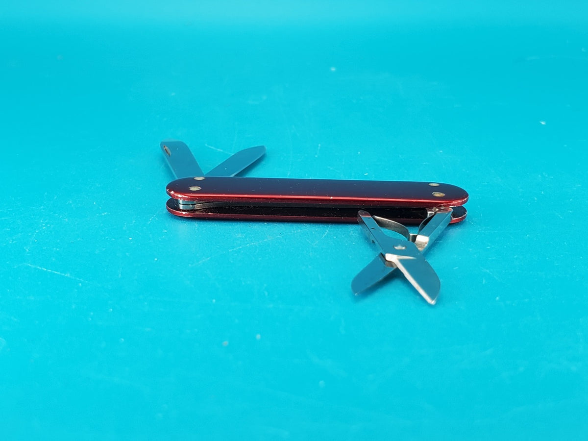 Vintage Victorinox Swiss Army Knife Red Smooth Alox Companion 58mm