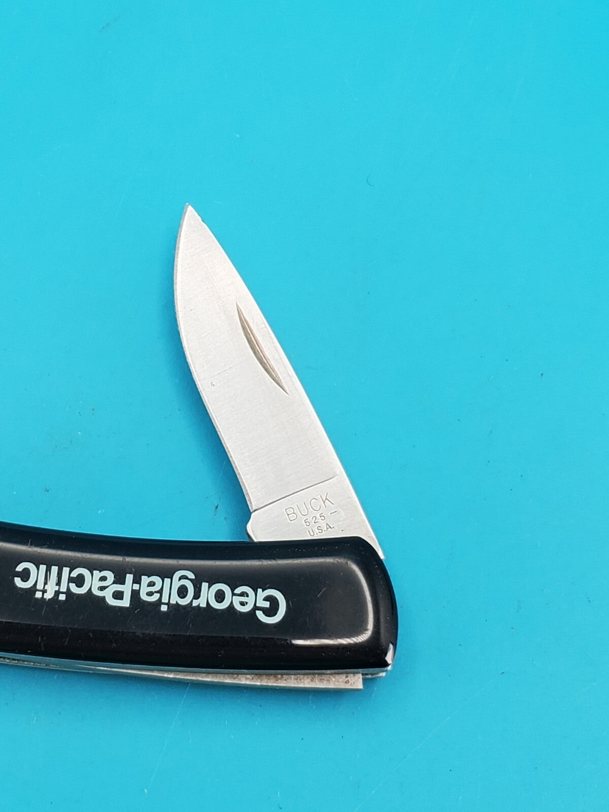 Vintage Buck 525 Plain Edge Lockback Gentleman's Folding Pocket Knife! 1992