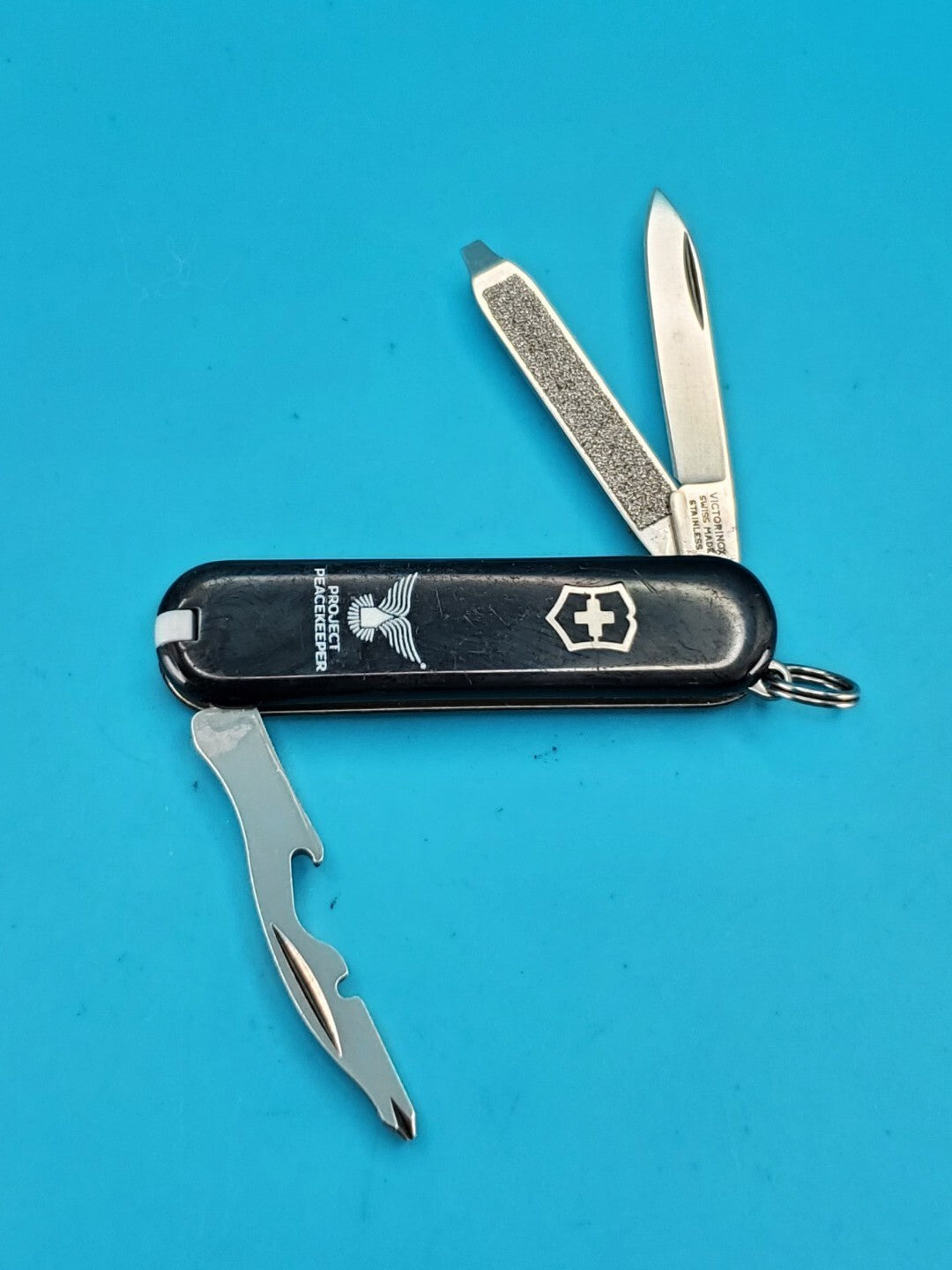 Victorinox Rally BLACK & BLUE Swiss Army Knife Multi Tool! PROJECT PEACEKEEPER