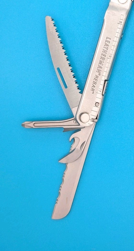 Leatherman Rebar Multi-Tool, Stainless with Sheath, Rogers Group