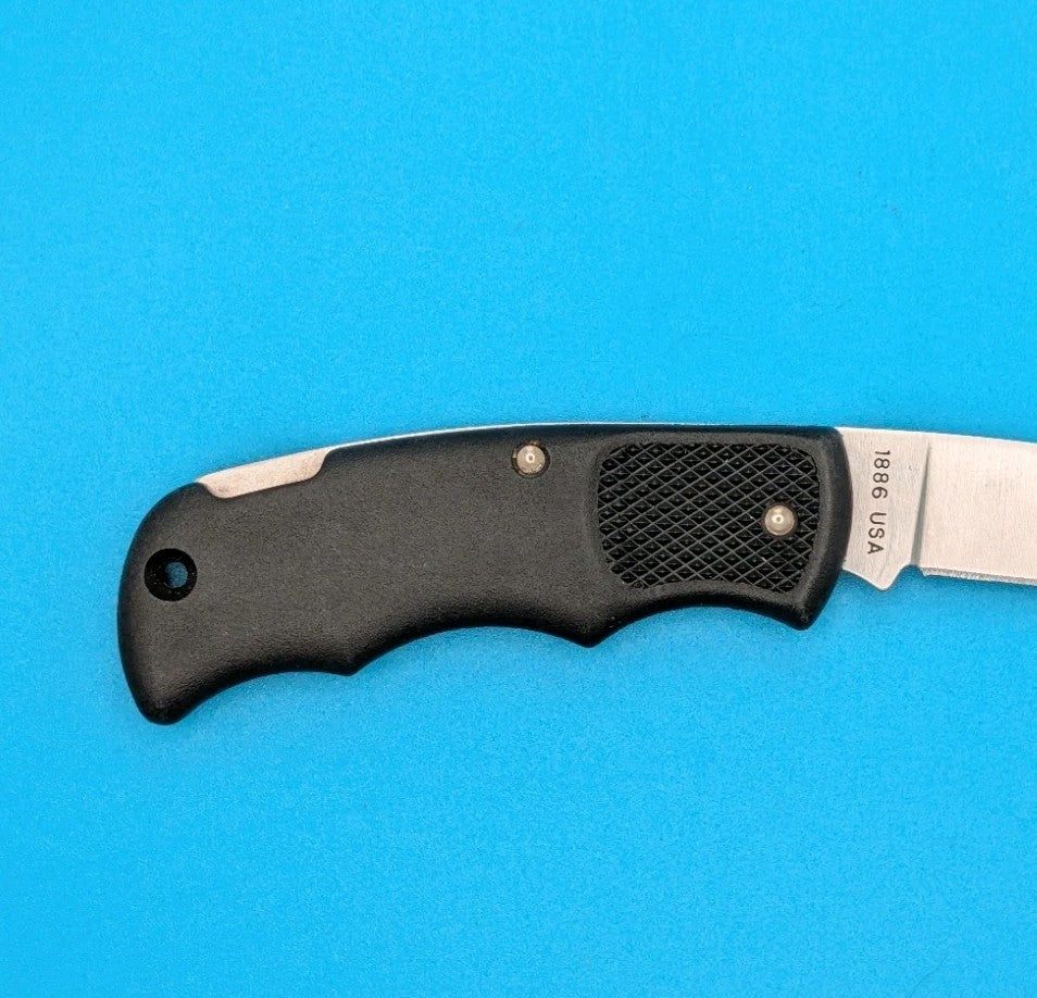 Cutco 1886 Plain Edge Blade USA Lockback Knife! Black Handle!
