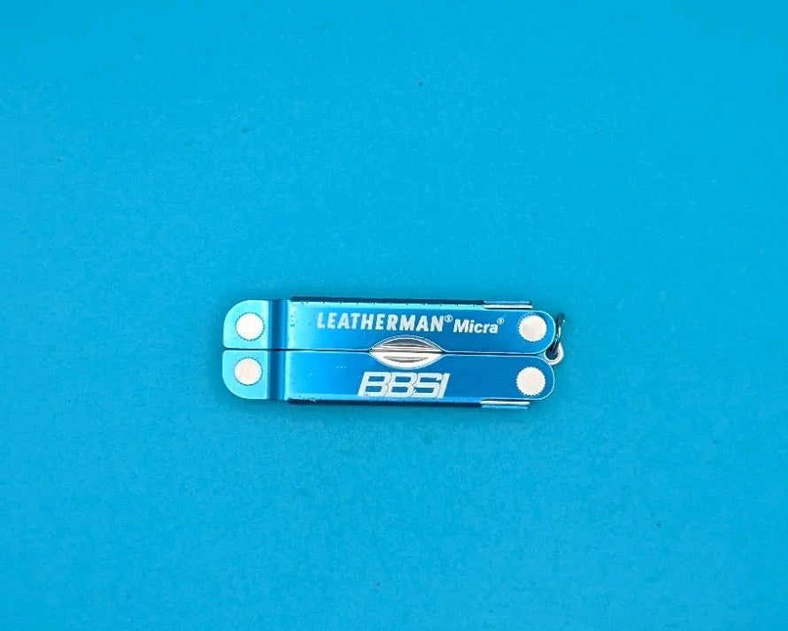 Leatherman Micra Multi-Tool, Knife, Scissors, Key Ring, Blue!