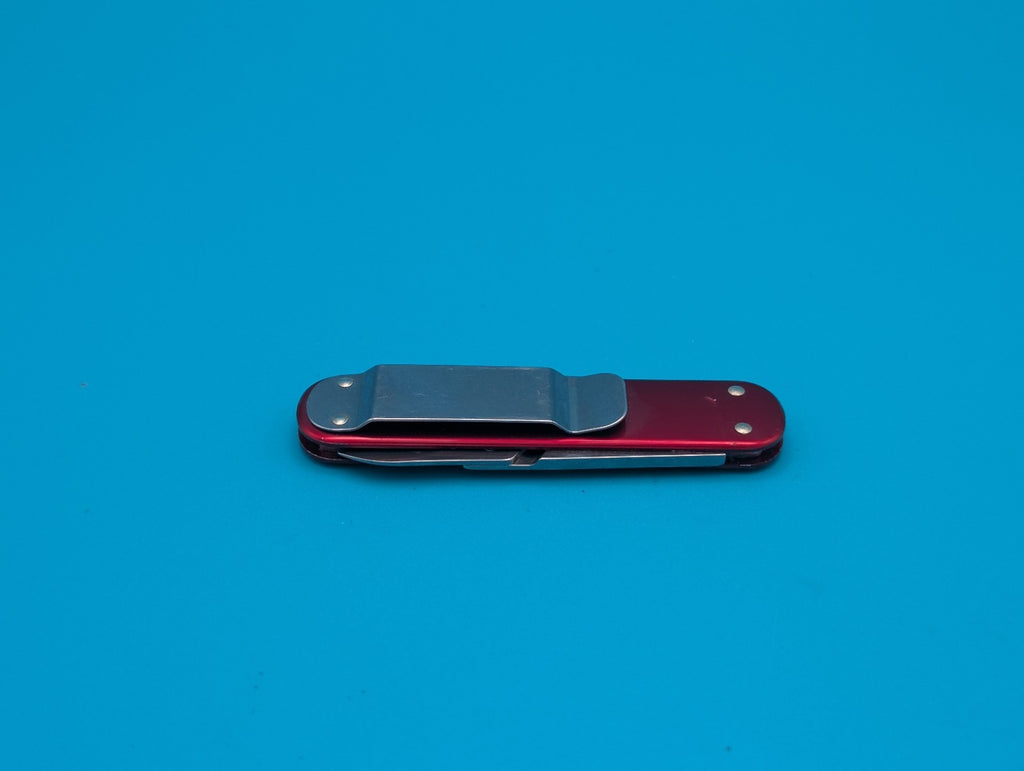 Victorinox Money Clip Red Alox Swiss Army Knife Multi Tool!