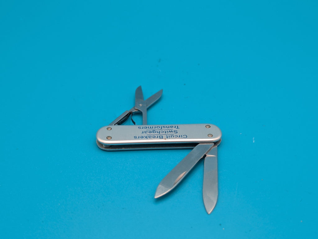 Vintage Victorinox Swiss Army Knife Silver Smooth Alox Companion 58mm