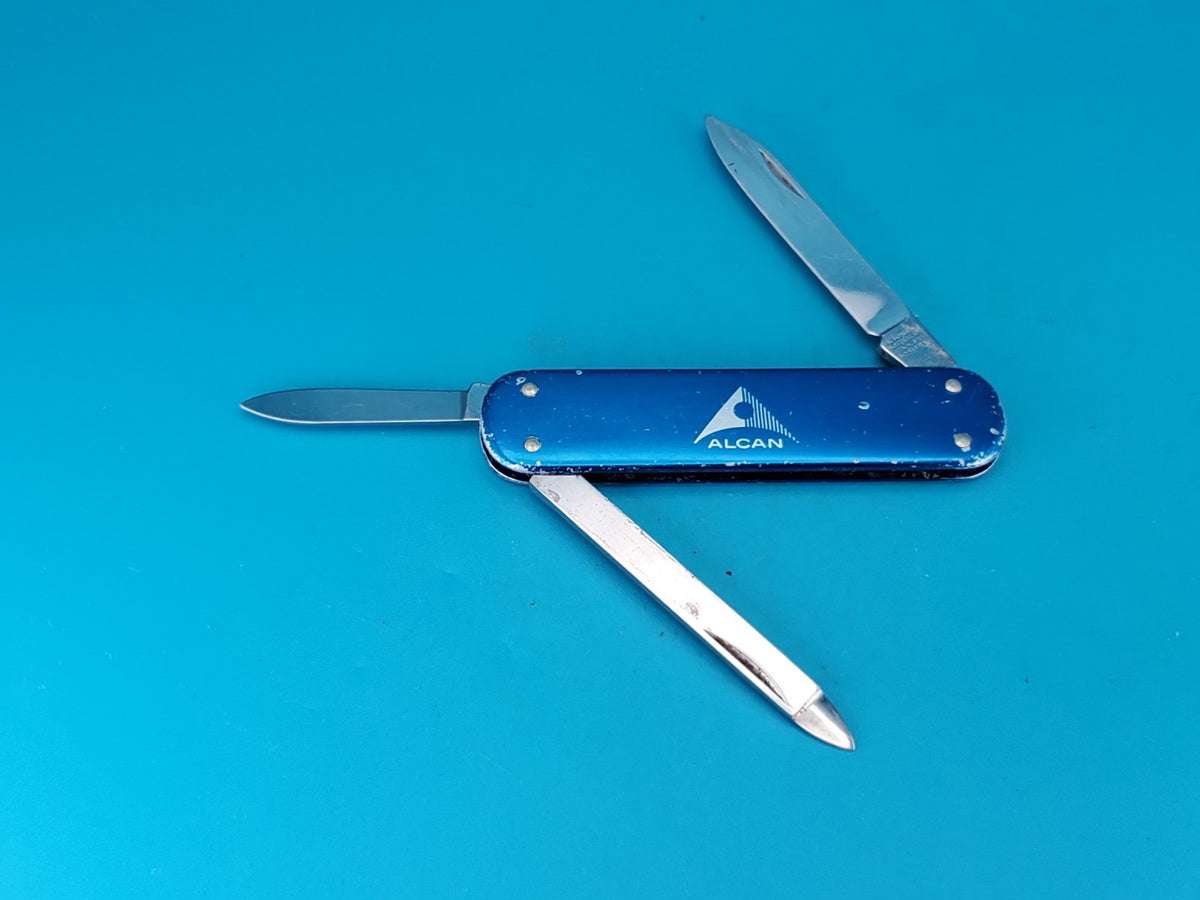 Vintage Victorinox Alox Prince Swiss Army Knife Multi Tool! RARE! BLUE!