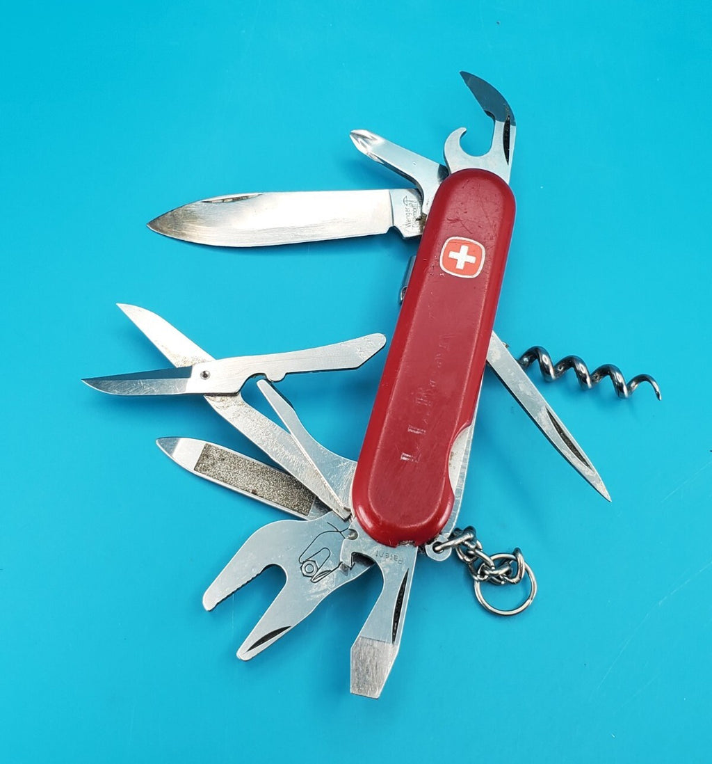 Wenger Nomad 85mm Red Swiss Army Knife Multi Tool!