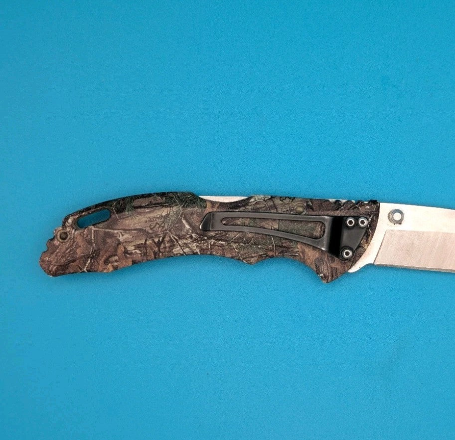 Buck USA FOREST CAMO 286 Lockback Plain Edge Folding Pocket Knife!