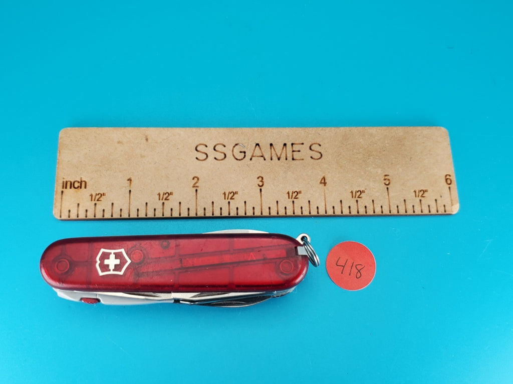 Victorinox Huntsman Lite Ruby Red Swiss Army Knife Multi Tool!