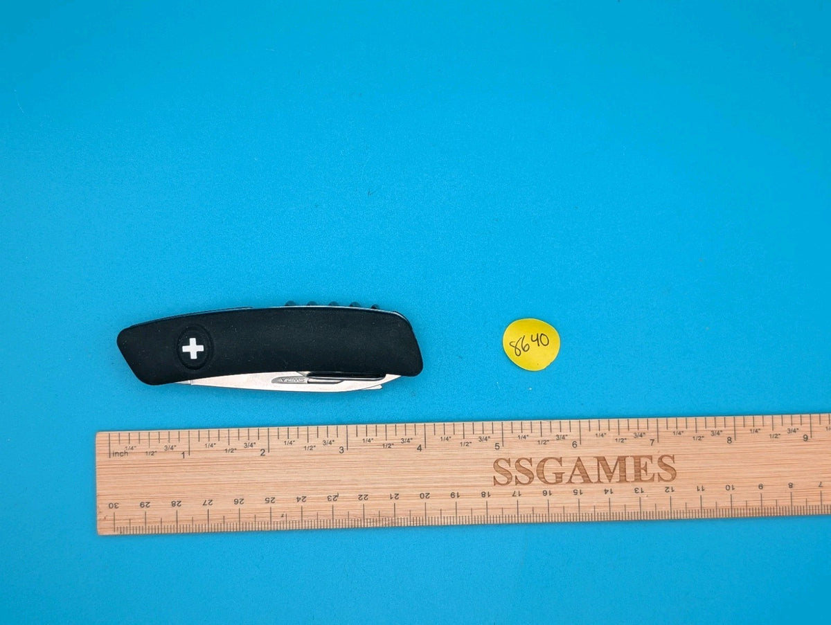 Swiza A20-44 Swiss Pocket Knife Stainless Steel Blades Black Synthetic Handle