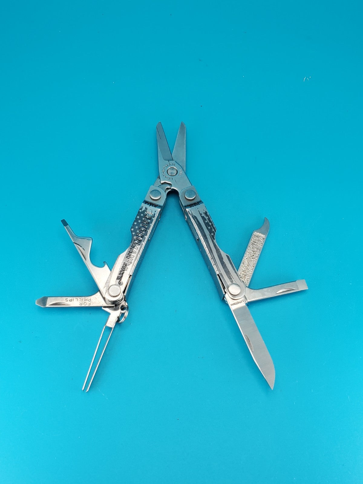 Leatherman Micra Multi-Tool, Knife, Scissors, Key Ring, Stainless! *SCOTT PRYCE*