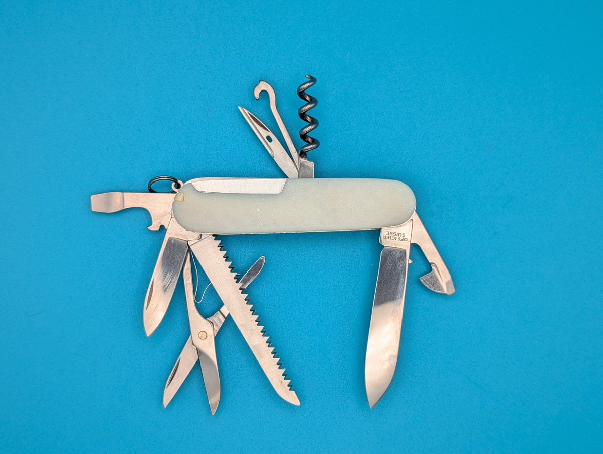 Custom Victorinox Huntsman Glow in the Dark Swiss Army Knife Multi Tool!
