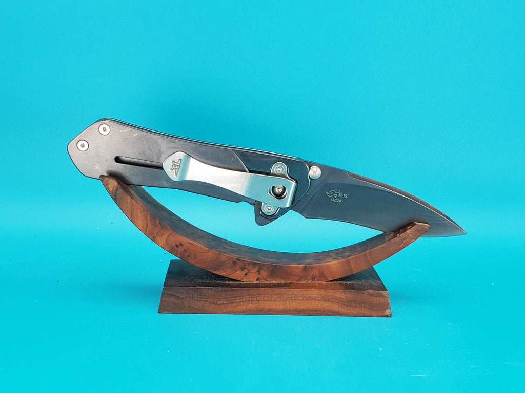 BUCK KNIFE 015 LUX MED AVID BOS 13C26 SANDVIK FRAME LOCK PLAIN EDGE POCKET KNIFE