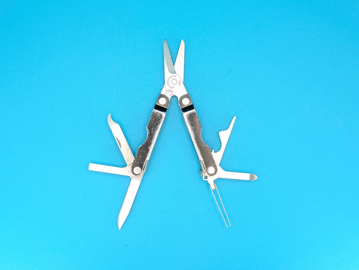 Leatherman Micra Multi-Tool Knife Scissors Key Ring! MIXED COLORS! LOT OF 5!
