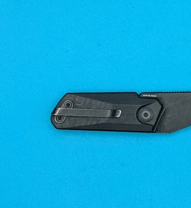 CIVIVI Ki-V Slip Joint Knife C2108B Black Stonewash 9Cr18MoV Blade Black G-10