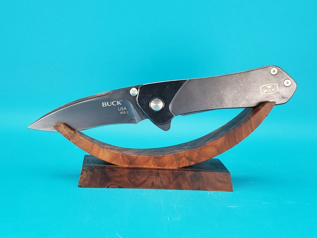 BUCK KNIFE 015 LUX MED AVID BOS 13C26 SANDVIK FRAME LOCK PLAIN EDGE POCKET KNIFE