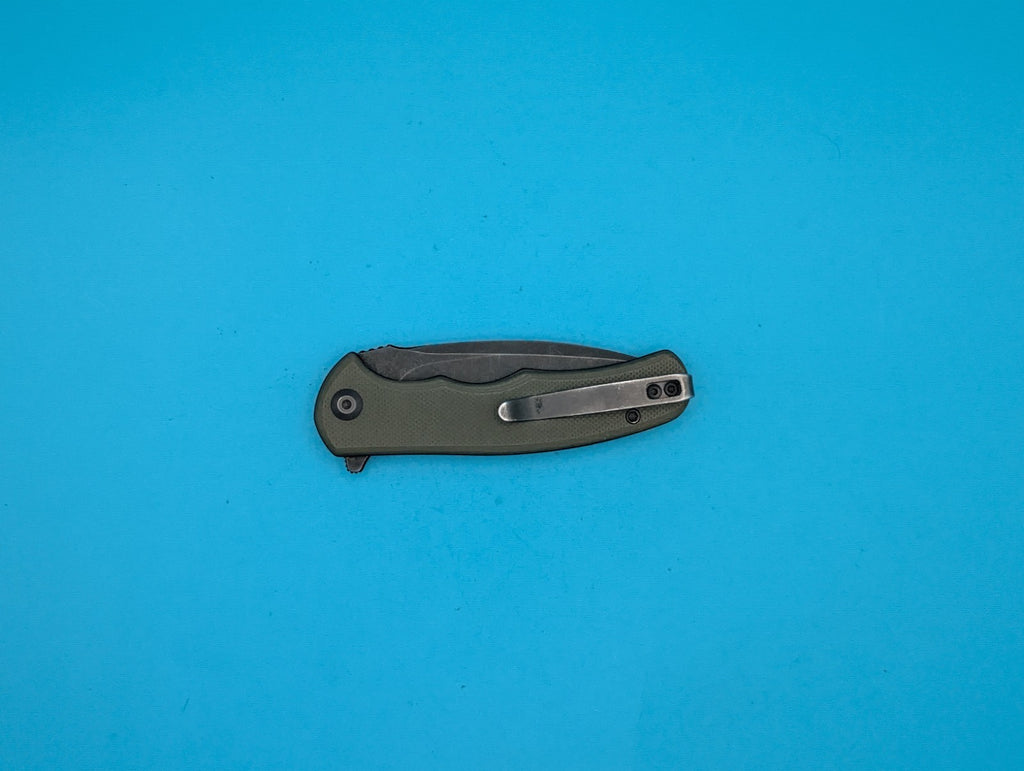 Civivi Mini Praxis Flipper Pocket Knife Liner Lock Plain Edge Blade! Olive Green