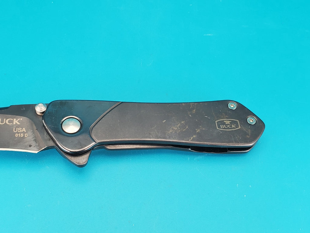 BUCK KNIFE 015 LUX MED AVID BOS 13C26 SANDVIK FRAME LOCK PLAIN EDGE POCKET KNIFE