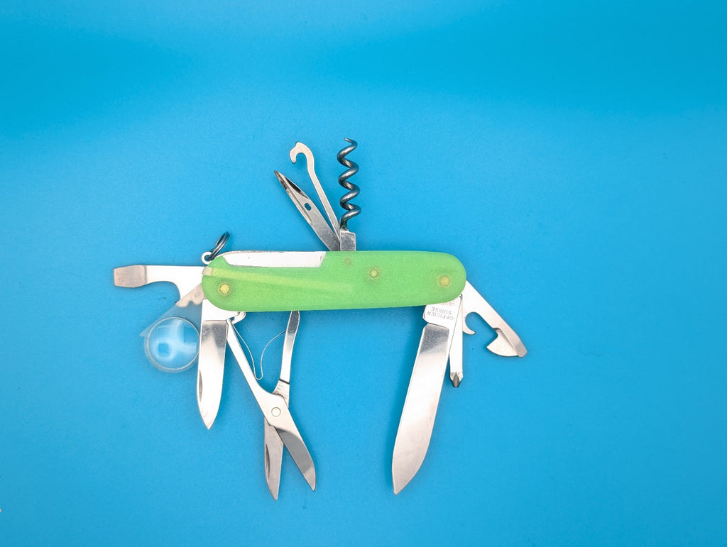 Custom Victorinox Explorer Glow in the Dark Swiss Army Knife Multi Tool!