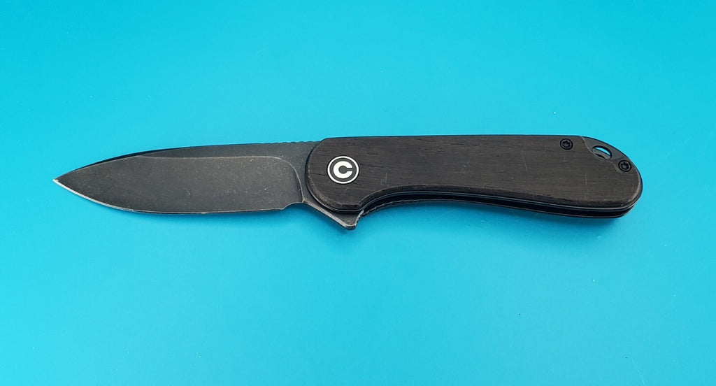 Civivi Knives Elementum Liner Lock C907W D2 Steel Black Ebony Wood
