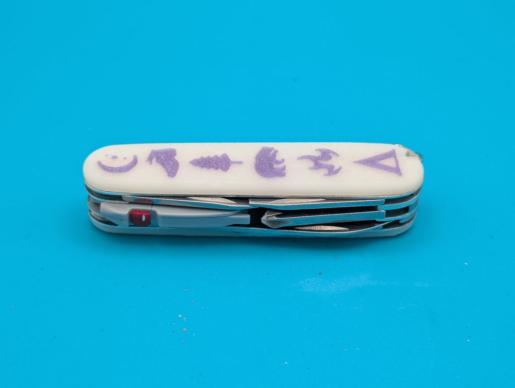 Custom Victorinox Spartan Lite Swiss Army Knife Multi Tool! Glow in the Dark!