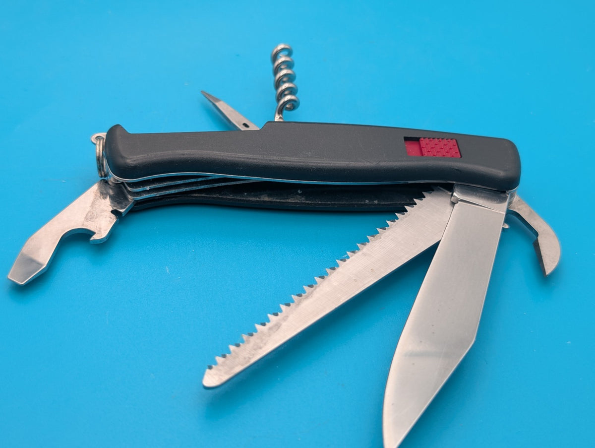 Vintage Wenger Ranger 155 Swiss Army Knife Multi Tool! 130mm