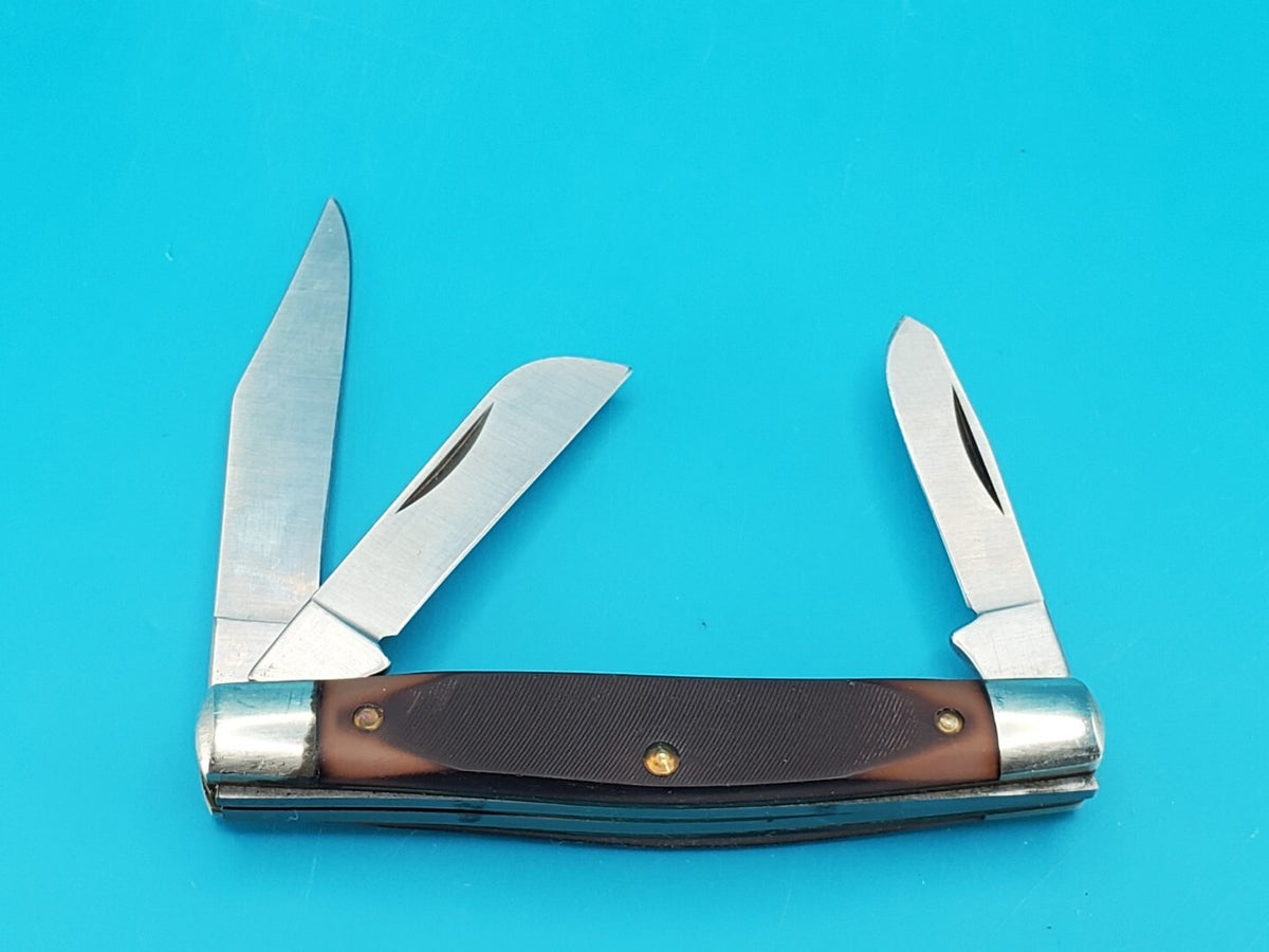 Vintage Schrade USA 340T 100th Anniversary 1904-2004 Three Blade Pocket Knife!