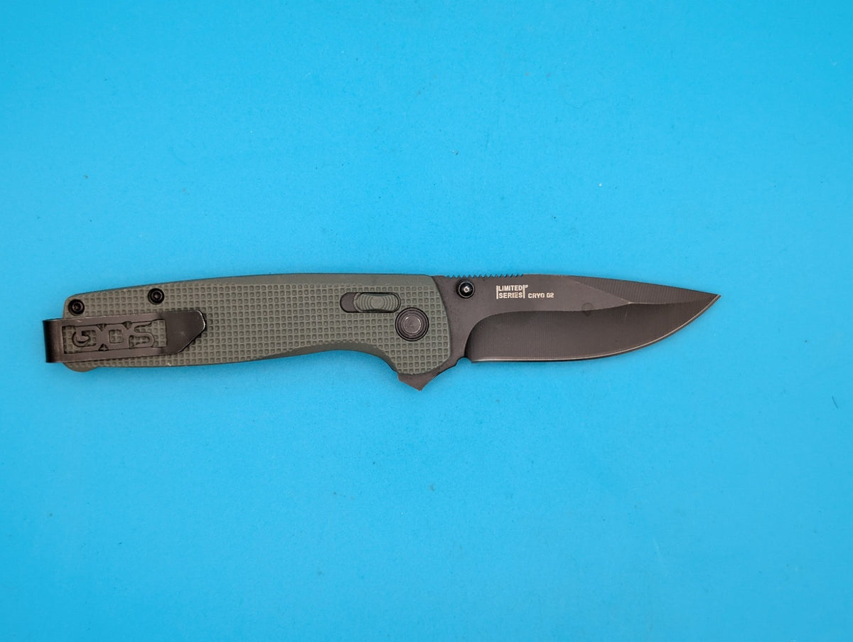 Sog Terminus XR 2.95" D2 Steel Blade Folding Knife! Green! Limited Series!