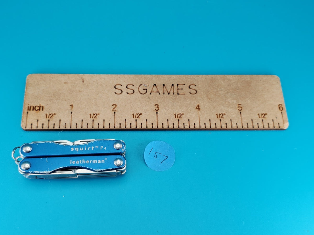 Leatherman Squirt P4 Multi-Tool, Key Ring, Retired, BLUE!