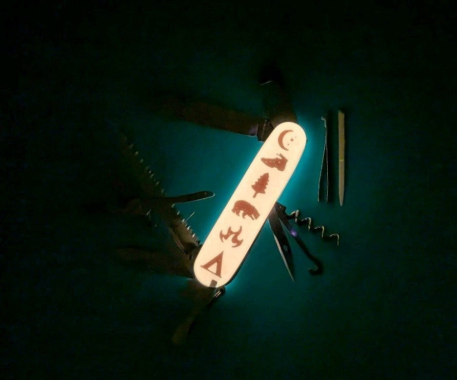 Custom Victorinox Huntsman Glow in the Dark Swiss Army Knife Multi Tool!