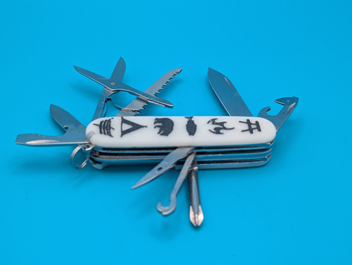 Custom Victorinox Fieldmaster Glow in the Dark Swiss Army Knife Multi Tool!