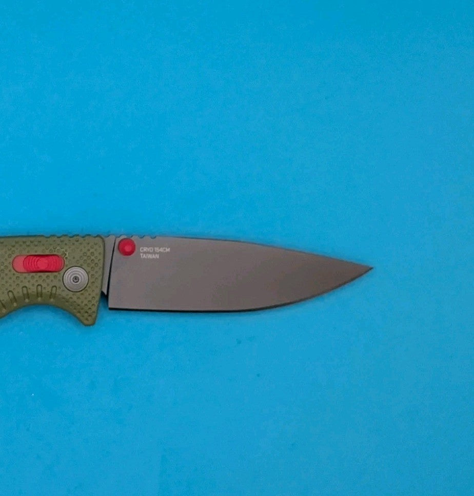 SOG Altair XR Field Green Stone Blue CRYO 154CM Folding Knife NEW