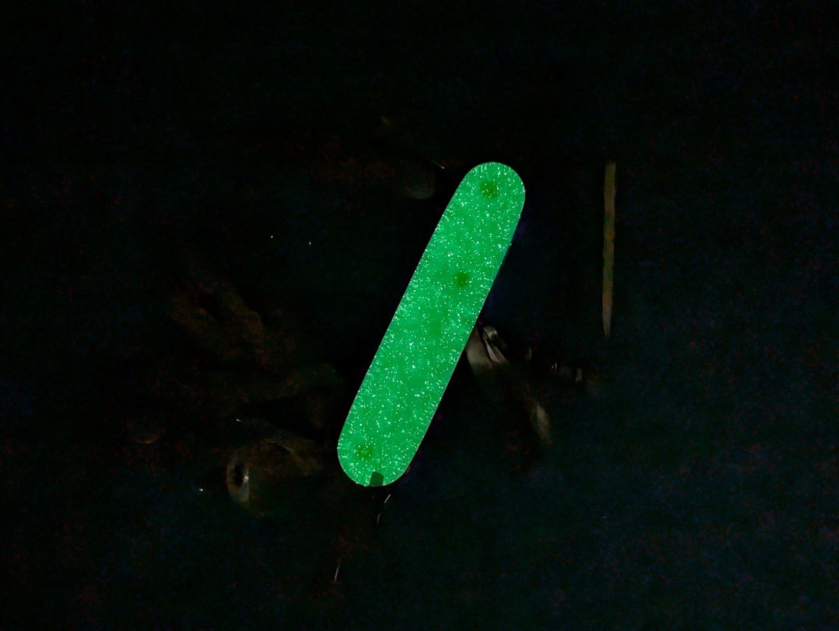 Custom Victorinox SwissChamp Green & Blue Glow in the Dark Knife Multi-Tool!