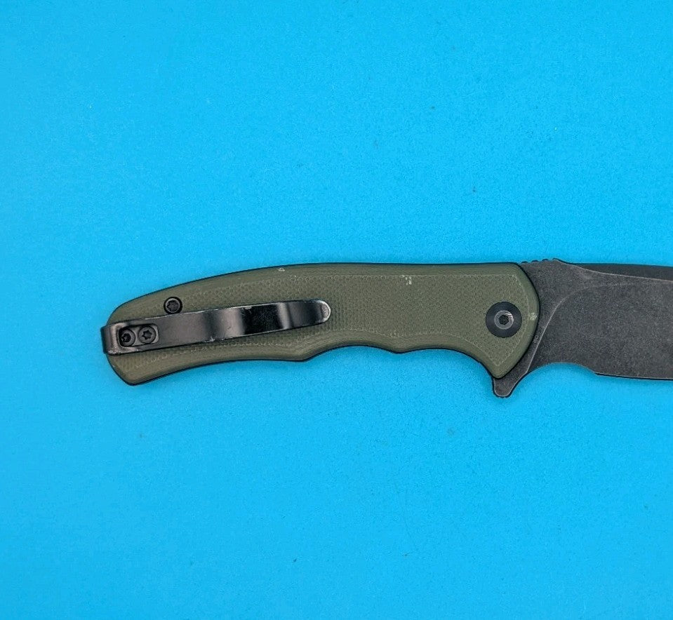 Civivi Mini Praxis Flipper Pocket Knife Liner Lock Plain Edge Blade! Olive Green