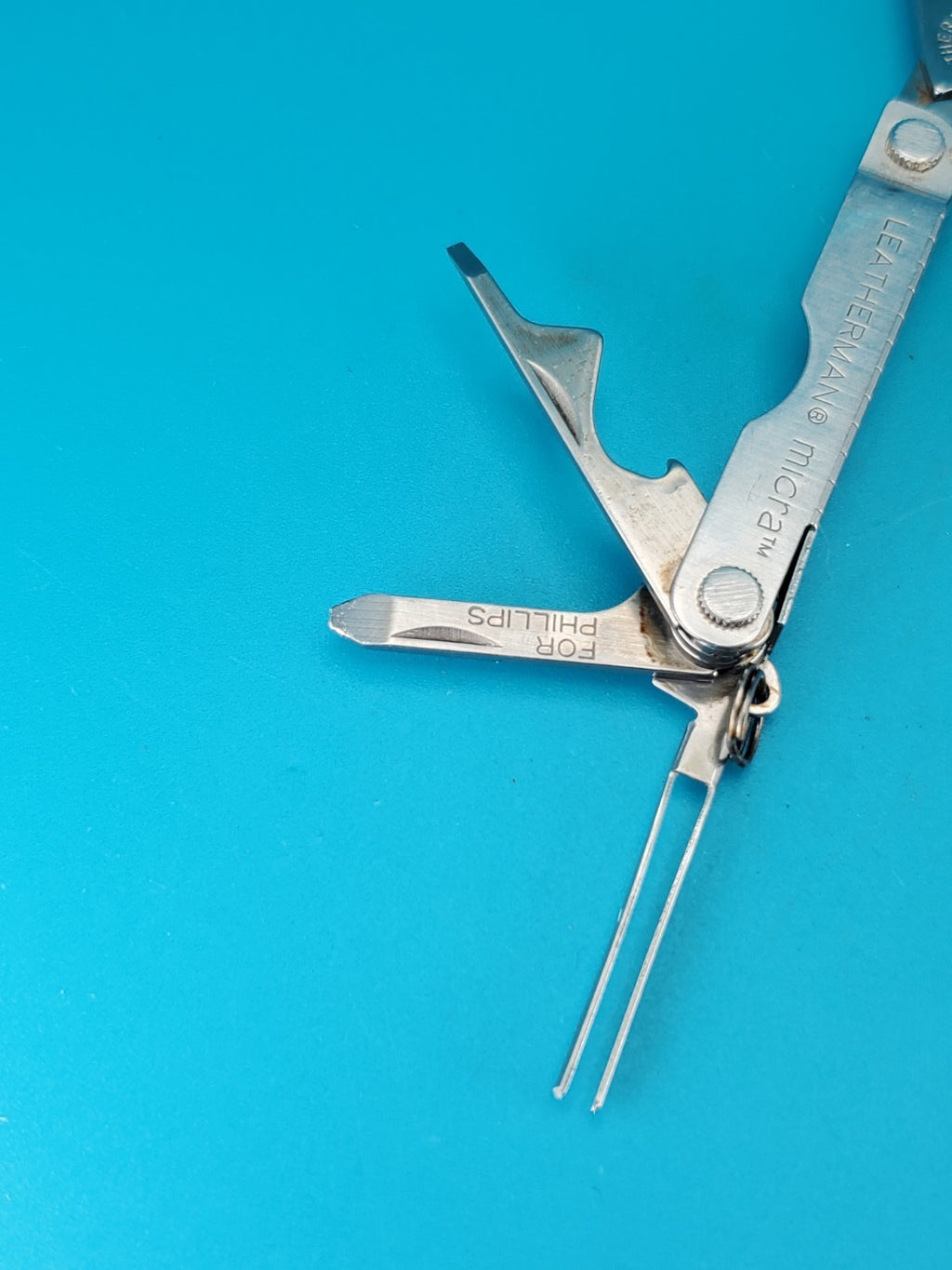 Leatherman Micra Multi-Tool, Knife, Scissors, Key Ring, Stainless!
