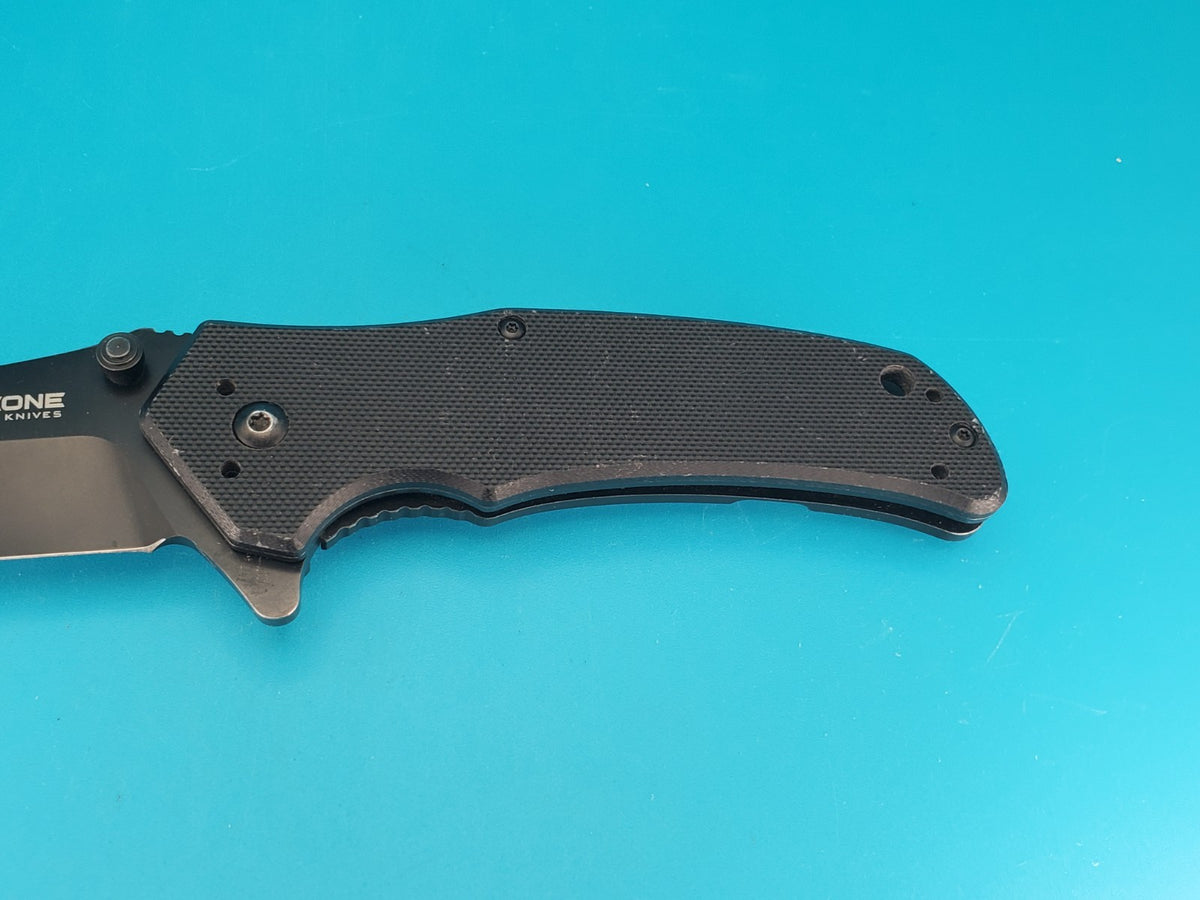 MODEONE KNIVES MO-FK-003-6 Plain Edge Frame Lock Black Folding Pocket Knife!