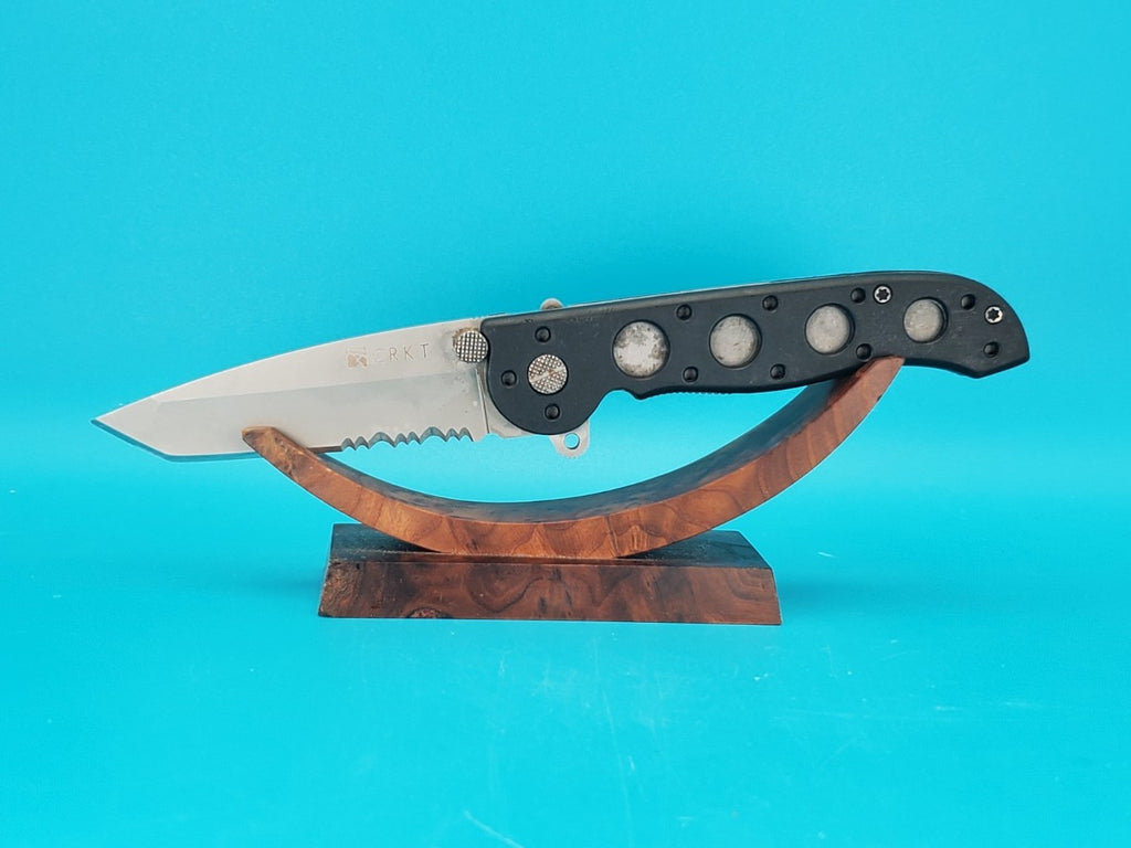 CRKT M16-12Z Black Handle Combo Edge Folding Pocket Knife!