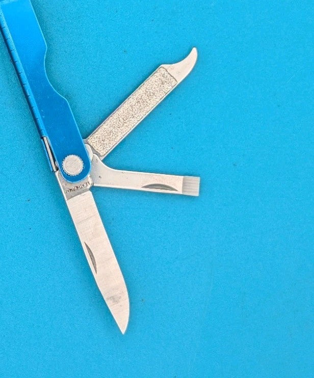 Leatherman Micra Multi-Tool, Knife, Scissors, Key Ring, Blue!