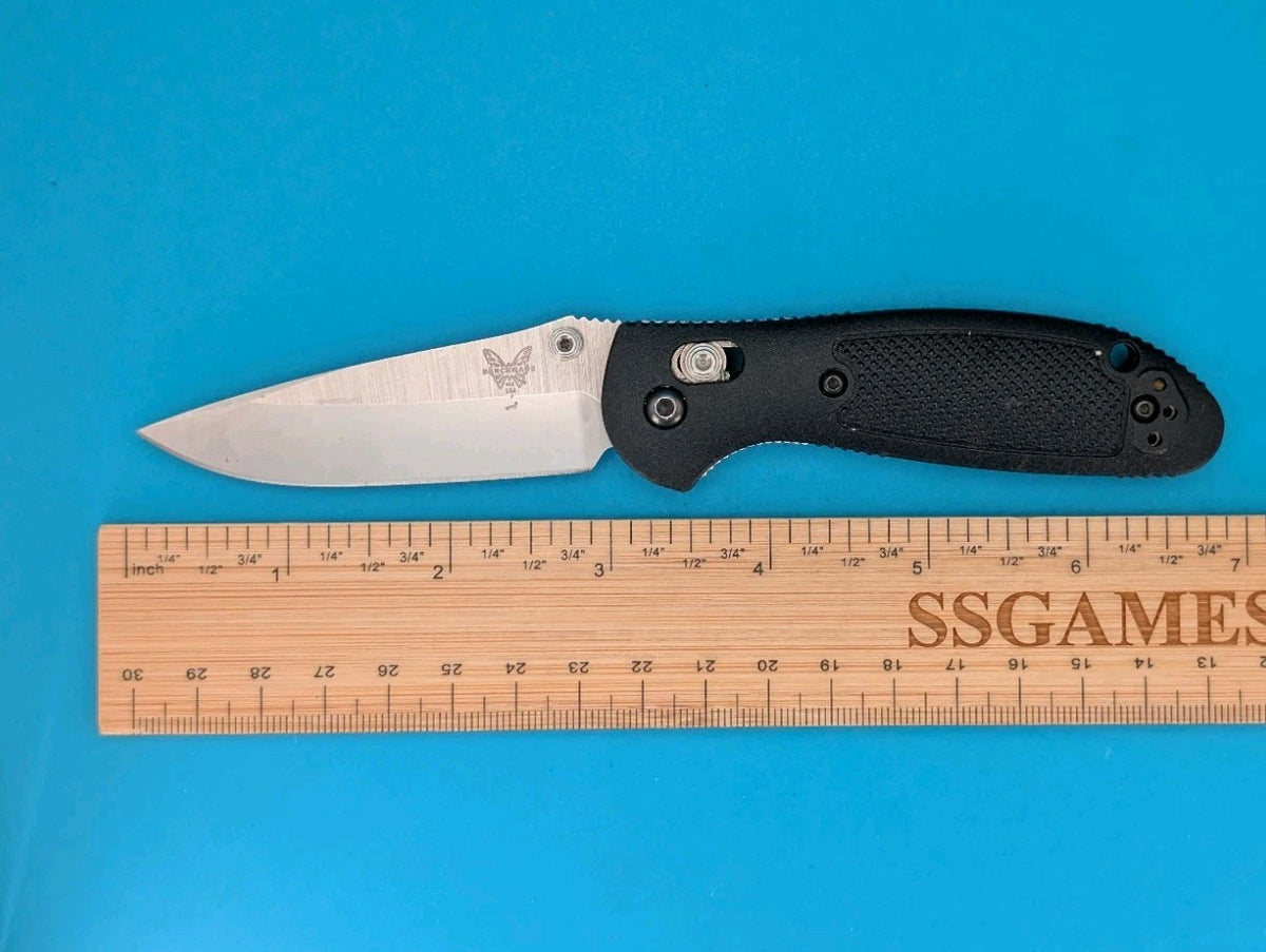 Benchmade Mini Griptilian 556 Black Handles 2.91" 154cm  Drop Point Pocket Knife