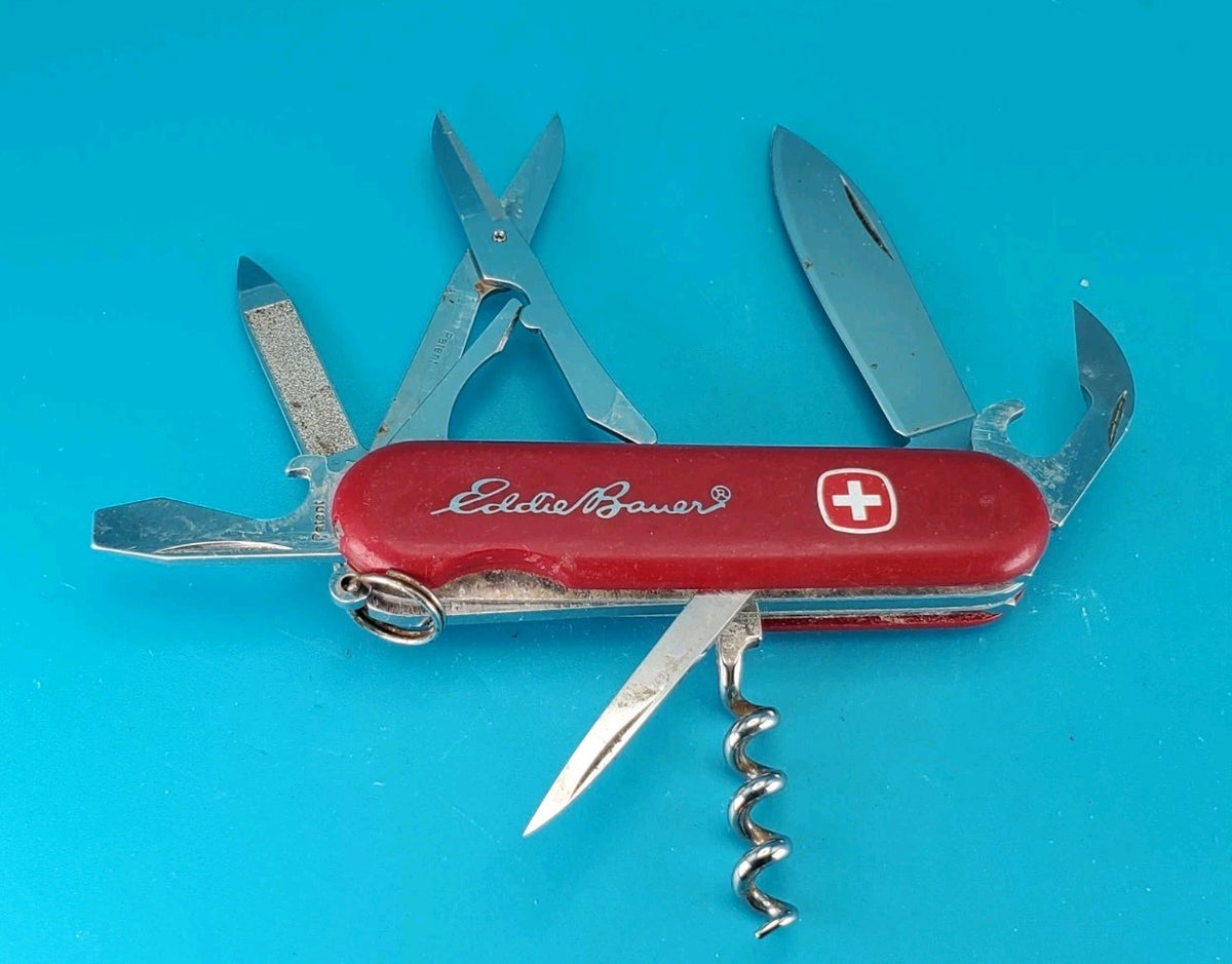 Wenger Security 17 Swiss Army Knife Multi Tool with Locking Blade! EDDIE BAUER