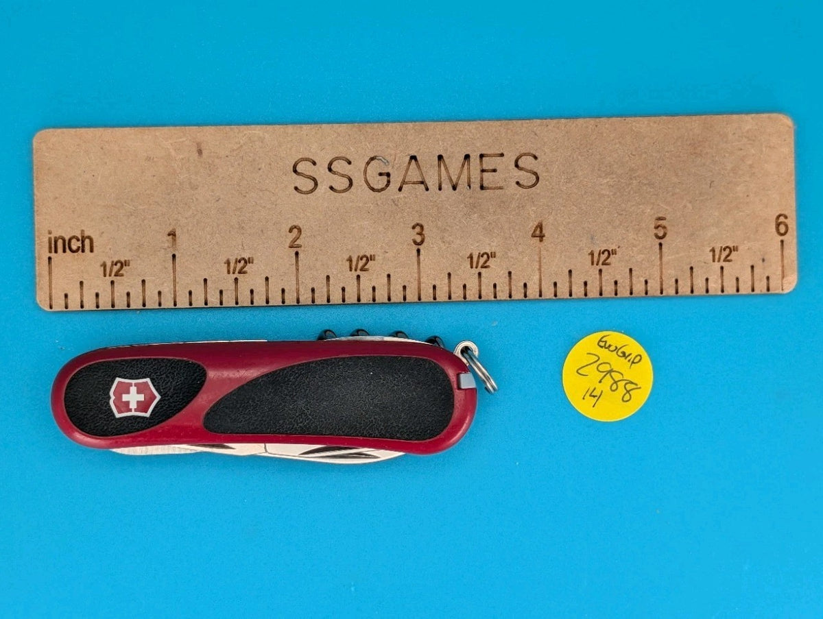 Victorinox Delemont EVOGRIP 14 Red & Black Swiss Army Knife Multi Tool!