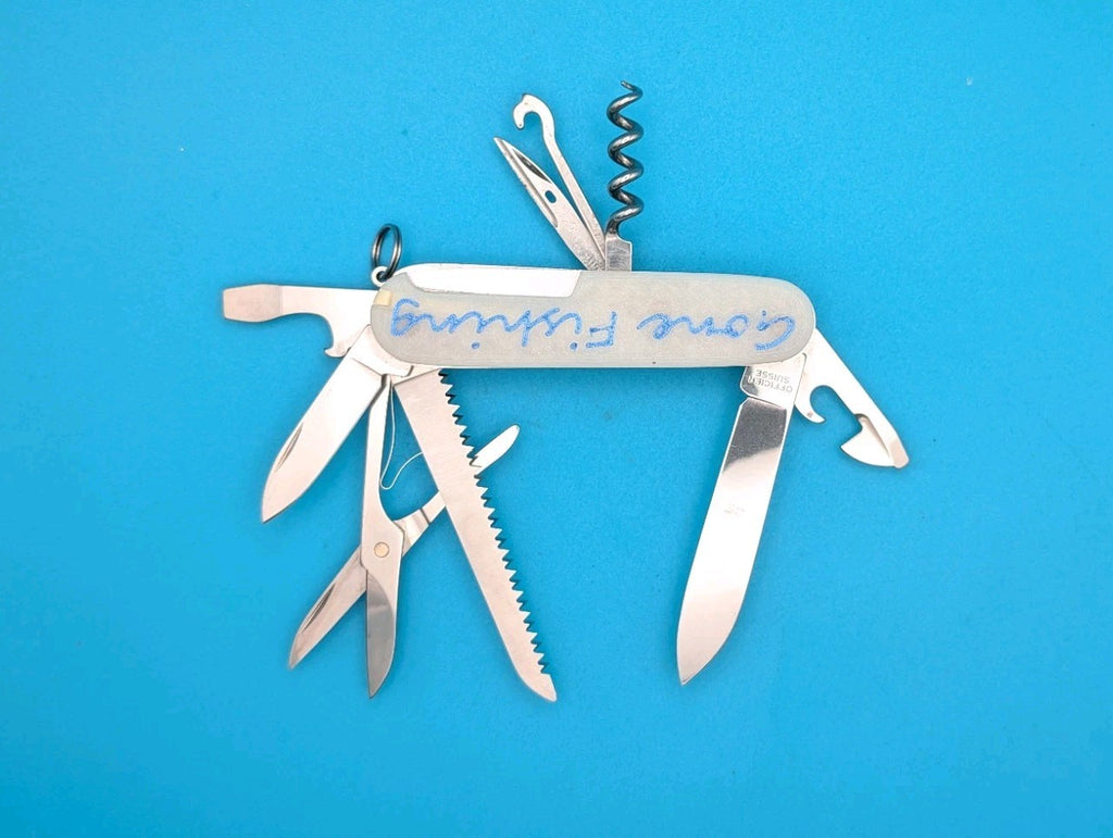 Custom Victorinox Huntsman Glow in the Dark Swiss Army Knife Multi Tool!