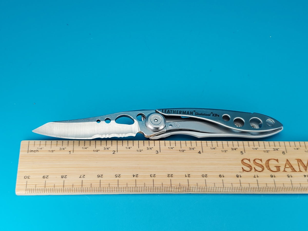 Leatherman Skeletool KBX Pocket Knife w/ Bottle Opener, SILVER!