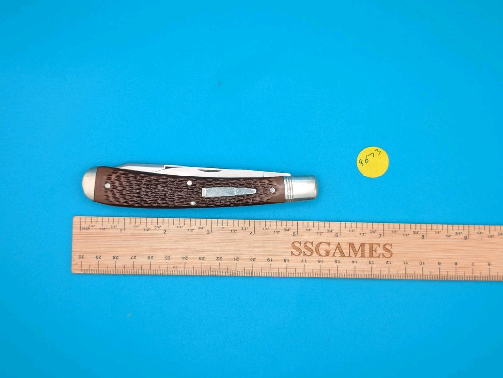 Remington R1273 Folding Blade Knife 9.5" X 5.25" Master Guide 1995 Bullet USA