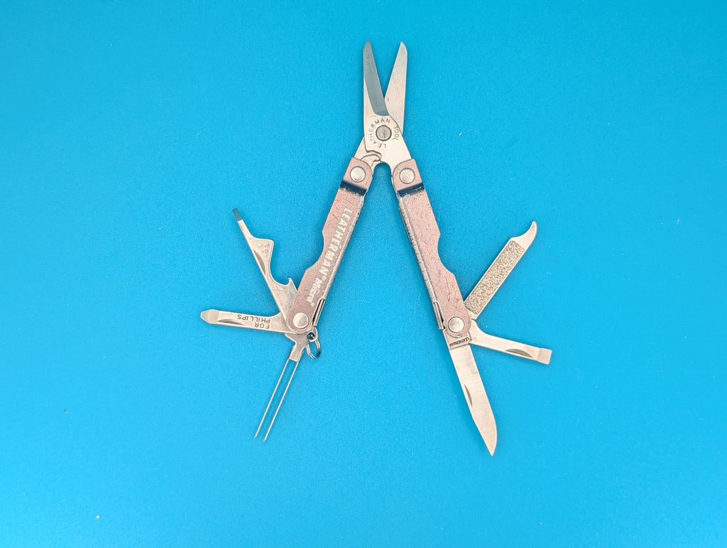 Leatherman Micra Multi-Tool Knife Scissors Key Ring! MIXED COLORS! LOT OF 5!