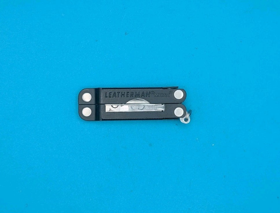 Leatherman Micra Multi-Tool, Knife, Scissors, Key Ring, Black