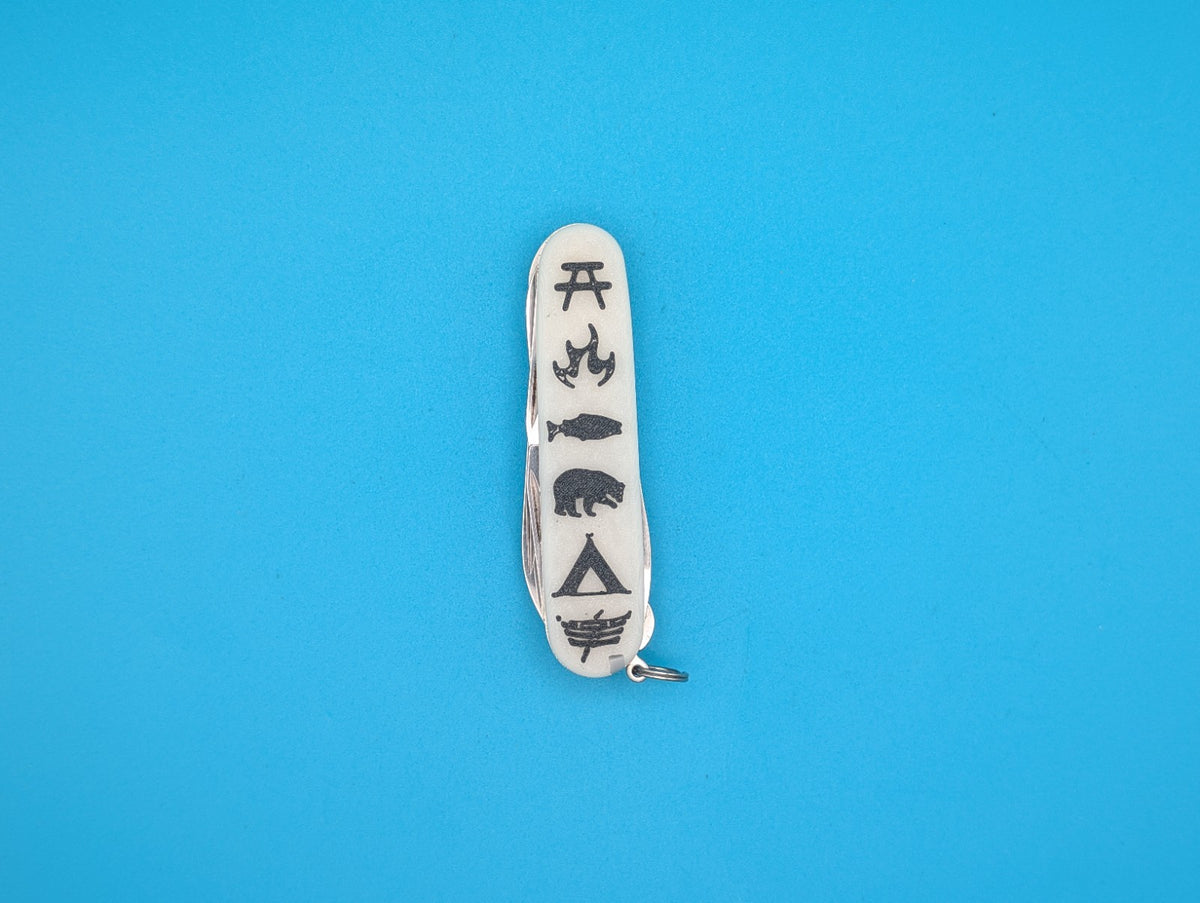 Custom Victorinox Fieldmaster Glow in the Dark Swiss Army Knife Multi Tool!