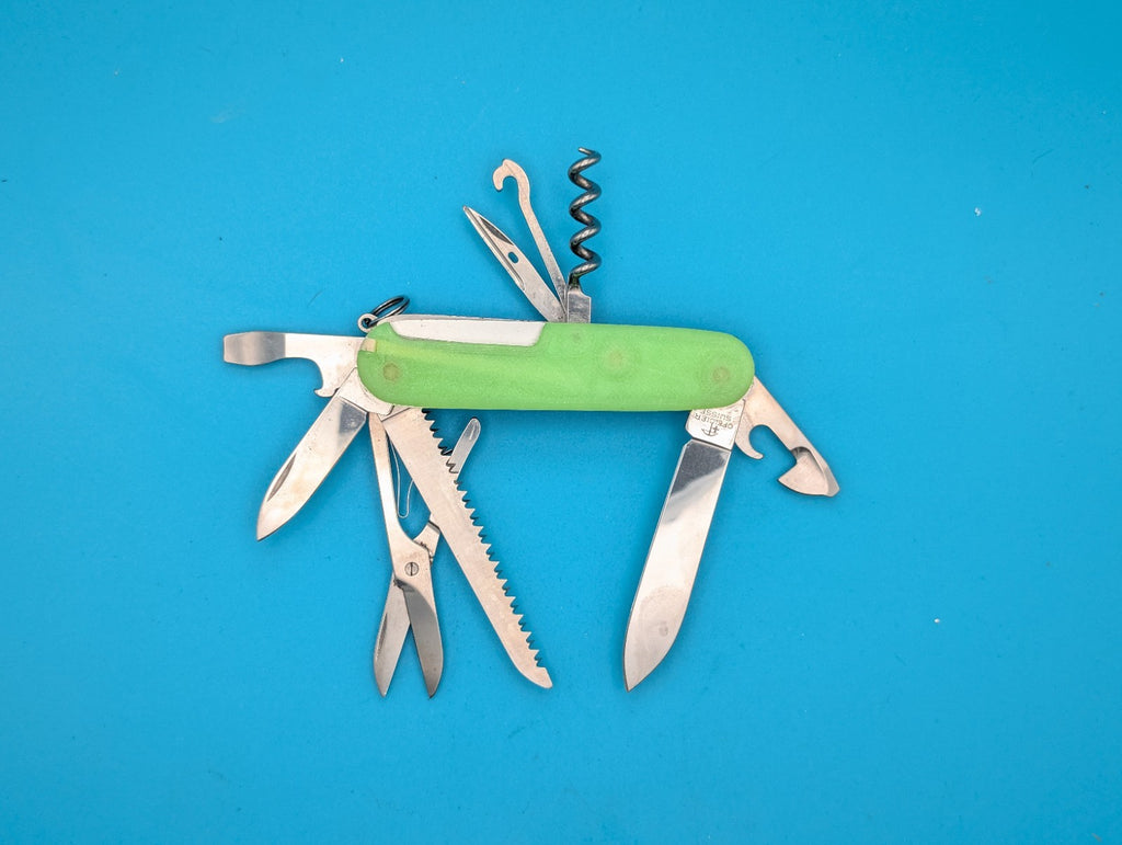 Custom Victorinox Huntsman Glow in the Dark Swiss Army Knife Multi Tool!